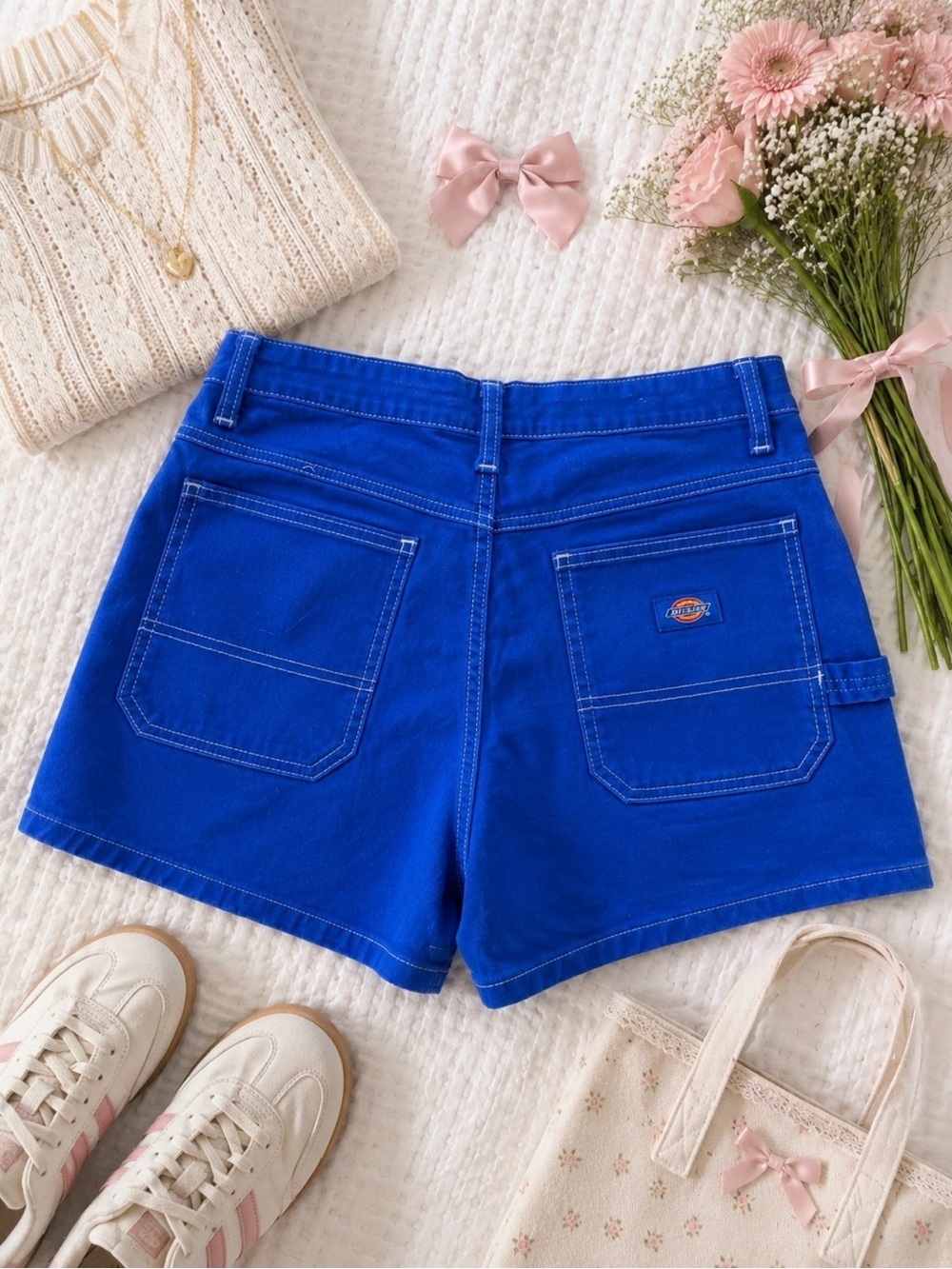 Dickies Women's Cobalt Blue Carpenter Work Shorts